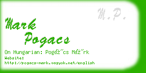 mark pogacs business card